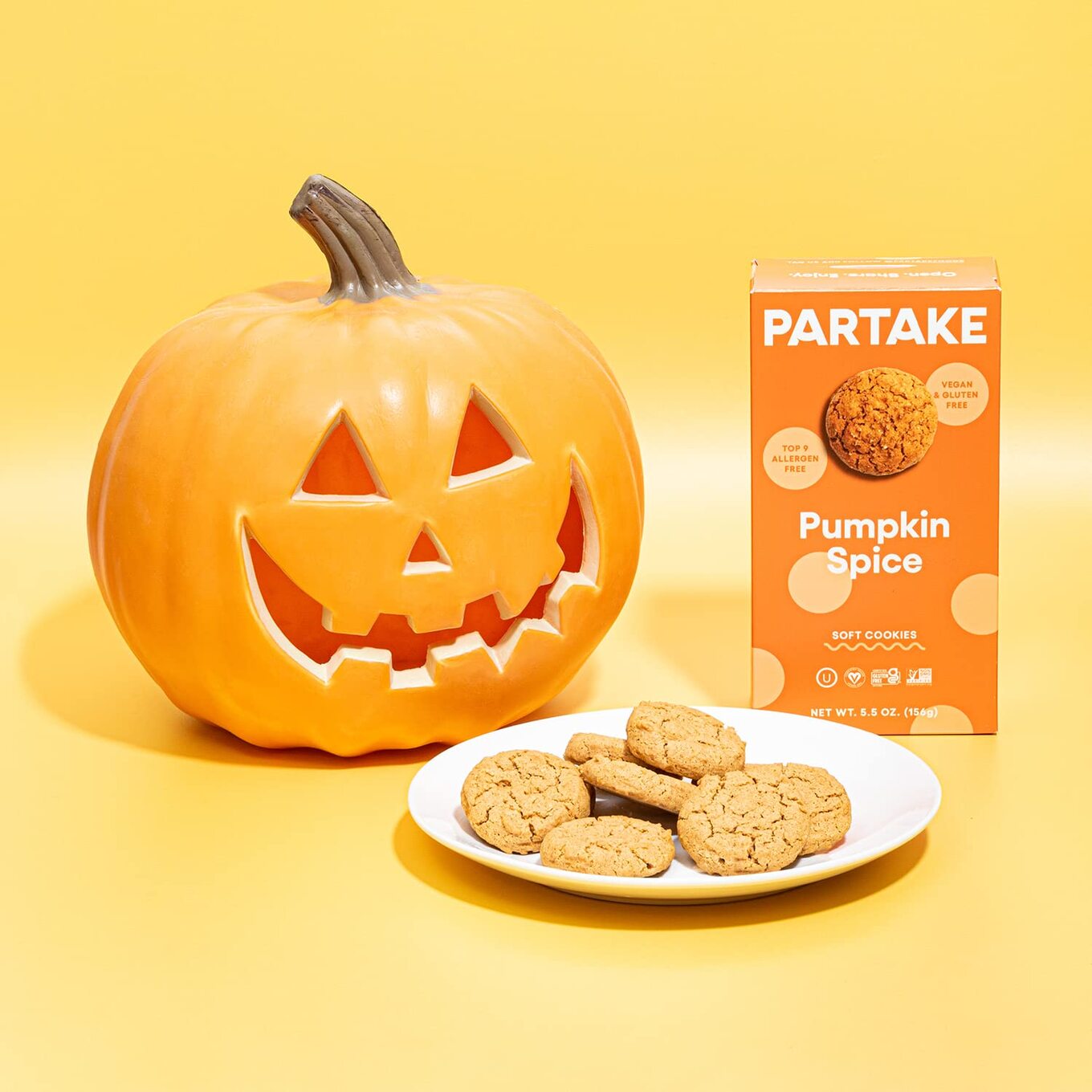 Partake Pumpkin Spice Cookies